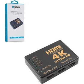 Resim Hdmi Dağıtıcı Switch 4K 2K 4 Giriş 1 Çıkış S-Link Sl-Hsw4K55 