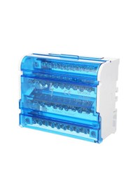 Resim Ximistore9 4 Seviyeli Şeffaf Kapaklı Terminal Dağıtım Kutusu - 500v 125a Dın Raylı 