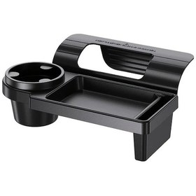 Resim Dashanshop Siyah Araç Kapısı Organizatörü - Bardaklık Telefon Cebi Çok Fonksiyonlu Asılı Saklama Kutusu 