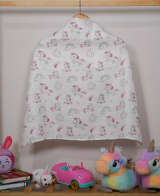 Resim KRN MODA Çok Amaçlı Müslin Örtü, Müslin Bebek Battaniyesi, %100 Pamuk Müslin Bez,80*90 Cm 