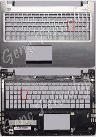 Resim Asus Uyumlu S56C, S56CA Üst Kasa Klavye Kasası - Klavyesiz- 