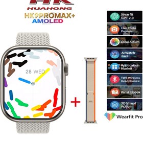 Resim vwar HK9 Pro Max Plus Gen 4 45 Mm Amoled Ekran Akıllı Saat 