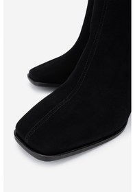 Resim Valmenti Kadın . Siyah Süet Topuklu Çizme 1055 2873 Bn Czm Sk24-25 Sıyah Suet Siyah Suet 