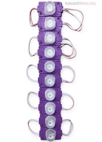 Resim 1.5 Watt Tekli Manda Gözü Modül Led 10 Lu Paket Mor 