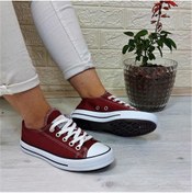 Resim Fiyra 554 Bordo Kısa Unisex Sneaker Keten Spor Ayakkabı 