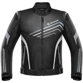 Resim Ebakbak Motosiklet Montu Full Korumalı 4 Mevsim Maxdura Kumaş Ve Pu Deri Motor Mont Siyah Edt 