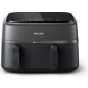 Resim Philips NA350/00 3000 Serisi Airfryer Çift Hazneli, Rapid Air Plus Teknolojisi, 8 Ayarlı Dijital Ekran, HomeID Uygulaması, 