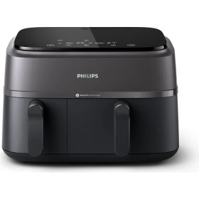 Resim Philips NA350/00 3000 Serisi Airfryer Çift Hazneli, Rapid Air Plus Teknolojisi, 8 Ayarlı Dijital Ekran, HomeID Uygulaması, 