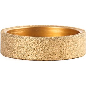 Resim Mufunye Altın Renkli 20mm Genişliğinde Elmas Açımlı Taşlama Tekerleği 75mm Dış Çap, 20mm İç Çap 