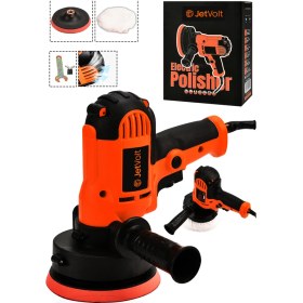 Resim JetVolt 12V 8 Kademli Cila Pasta Parlatma Polisaj Makinesi - Kırmızı 