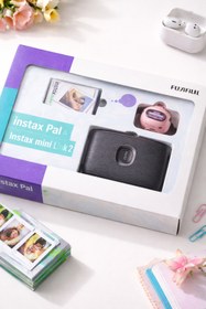 Resim Fujifilm İnstax Mini Link 2 Mavi Akıllı Telefon Yazıcısı ve Pal Pembe Dijital Kamera Seti 