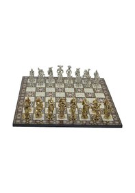 Resim Gifthome Metal Satranç Takımı - Seti Battal ispanyol parlak Kat 