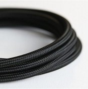 Resim ekiLamp Dekoratif Örgülü Siyah Renkli 2x0,50mm Sargı Kablo 5 Metre 