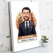 Resim Karikatürlü En Yakışıklı Erkek Avukat Kanvas Tablo 