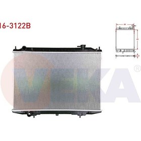 Resim Veka-16-3122b - Su Radyatoru Brazıng Nıssan Pıck Up D22 2.5 D 