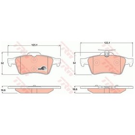 Resim Ford Focus 3 1.6tdci 2011-2019 Trw Arka Balata Netpar23482 