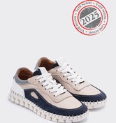 Resim SHOEMARK Zaha Vizon Hakiki Deri Süet Kadın Hafif Sneaker 