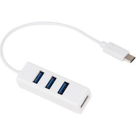 Resim Usb 3.1 Type-C Çoklayıcı 4 Port Usb 3.0 Hub Adaptör Çevirici Dönüştürücü 