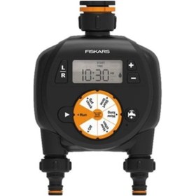 Resim Fiskars 1054792 Sulama Saati - Çift Çıkışlı 