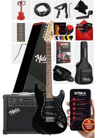 Resim Midex Rph-30bk-25amp Gül Klavye Sss 25w Amfili Elektro Gitar Seti 