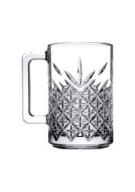 Resim 6'lı Kulplu Kristal Meşrubat Bardağı Çok Renkli 