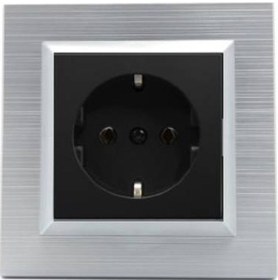 Resim Ovivo Quantum Gümüş Topraklı Priz 