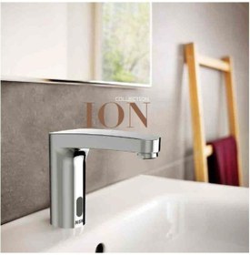 Resim Nsk Fotoselli Lavabo Bataryası Pilli Ion Krom Tek Su Girişli N210 