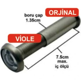 Resim Viole Kapı Dürbünü Çelik Kapı Ve Ahşap Kapı Dürbünü Saten Kaliteli 