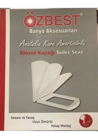 Resim Özbest Anatolia Kare Yavaş Kapanan Klozet Kapağı 
