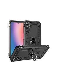 Resim Samsung Galaxy A25 İle Uyumlu Kılıf Tam Koruma Yüzüklü Standlı Tank Gövdeli Telefon Kılıfı Kapak 
