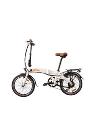 Resim Alba Fold 2 Std Elektrikli Katlanır Bisiklet Led Gösterge, 7.8ah Batarya Beyaz E-bike 