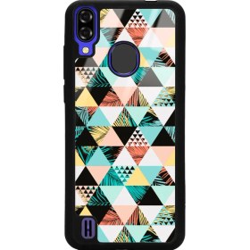 Resim Spoyi Reeder P13 Blue Retro Duvar Kağıdı Tasarımlı Glossy Telefon Kılıfı 