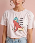 Resim It’s a dress, not a yes Crop Tişört 