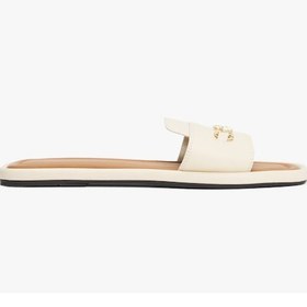 Resim Tommy Hilfiger Leather Horsebıt Mule Kadın Bej Sandalet - Fw0fw08420 
