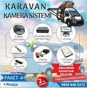 Resim Uzaktan Takipli Karavan Kamera Sistemi Seti Kayıtlı Harddiskli Diğer