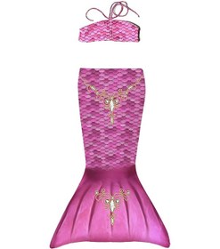 Resim Kuaki Mermaids Deniz Kızı 2'li Takım Bikini Kostüm Seti Princess Çok Renkli 