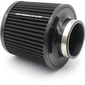 Resim Xh-un077-079 Araba Yüksek Akışlı Soğuk Koni Motor Hava Emme Filtresi, Boyut: 101mm Siyah 