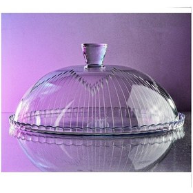 Resim Decocia Cam Kapaklı Kek Fanusu Vega Desenli 