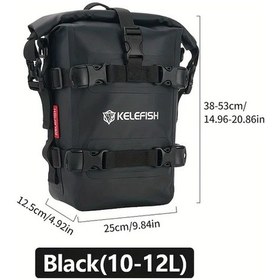 Resim Xuweiwei 10 12 Litre Motosiklet Sürme Su Geçirmez Yan Cep Büyük Kapasiteli Tampon Depolama Çantası Kuyruk Çantası Aksesuar 1 Pcs 20l Black 