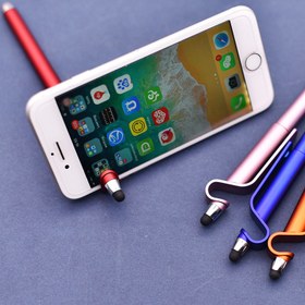 Resim Renkli Cep Telefonu Tutucu Dokunmatik Ekran Kalem Hediye Kalem Çok İşlevli Jel Kalem 