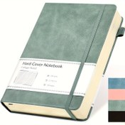 Resim Premium A5 Sert Kapaklı Defter - 320 Sayfa, 100gsm Kalın Kağıt, Çizgili & Izgara Seçenekleri, Yazma ve Not Alma için İdeal, Üniversite ve Ofis Gereçleri, 14.48 x 21.08 cm, Günlük, Suni Deri Kaplama 