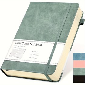 Resim Premium A5 Sert Kapaklı Defter - 320 Sayfa, 100gsm Kalın Kağıt, Çizgili & Izgara Seçenekleri, Yazma ve Not Alma için İdeal, Üniversite ve Ofis Gereçleri, 14.48 x 21.08 cm, Günlük, Suni Deri Kaplama 