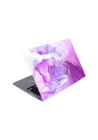 Resim Apple Uyumlu MacBook Pro Kılıf 13 İnç M1-m2, Marble14nl Type-c'li Model A2338 A2289 A2251 A1706-08 A1989 A2159 İle Açık Lila 