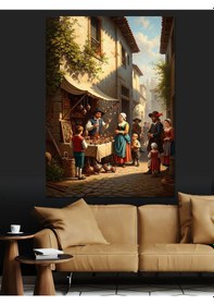 Resim Ahşap Tablo Işıklar İçinde Dua Eden İsa 