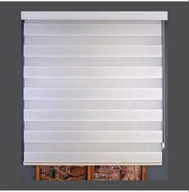 Resim Geniş Pliseli Zebra Perde Stor networkavmplselibyz123, Beyaz, 180 x 260 