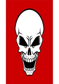 Resim Bandana Human Skull Siyah 