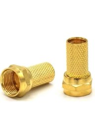 Resim Hknys 85 Metre Tv Çanak Anten Uydu Kablosu Rg6 Full Hd 4K Altın Fkonnektörlü 
