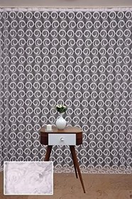 Resim VAKKO MODEL BEYAZ RENK İP PERDE HAZIR DÜĞMELERİ DİKİLMİŞ İP PERDE 300 * 270 cm 