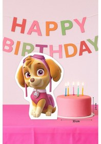 Resim Ayaklı Pano Paw Patrol-sky 32 24 Cm Doğum Günü Masa Dekoru- Oda Süsü Çok Renkli 