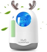 Resim AyrStore Taşınabilir Mini Nemlendirici, Soğuk Sis, Beyaz, Pille Çalışan, USB ile Çalışan, Sessiz 